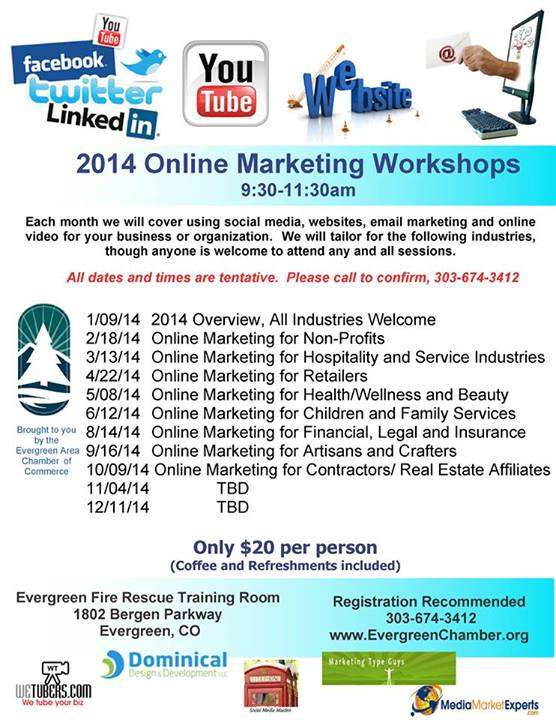 Evergreen Chamber of Commerce Online Marketing Workshops