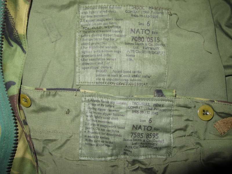 1968 pattern DPM combat smock / jacket